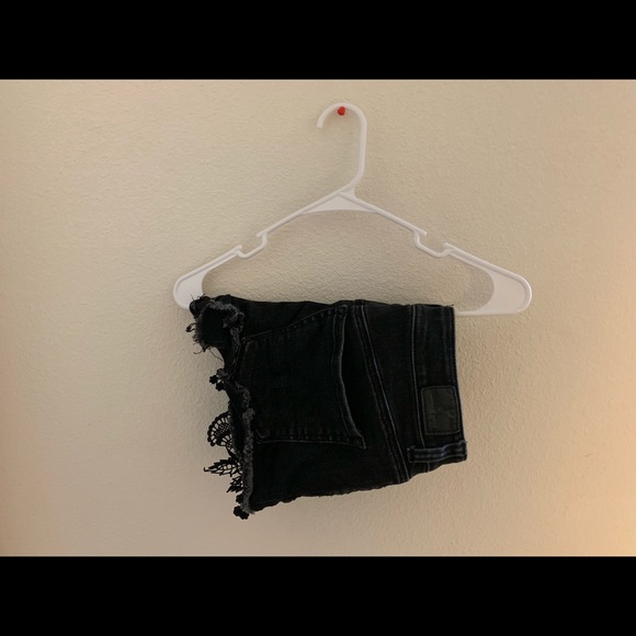 American Eagle Outfitters Pants - black lace shorts